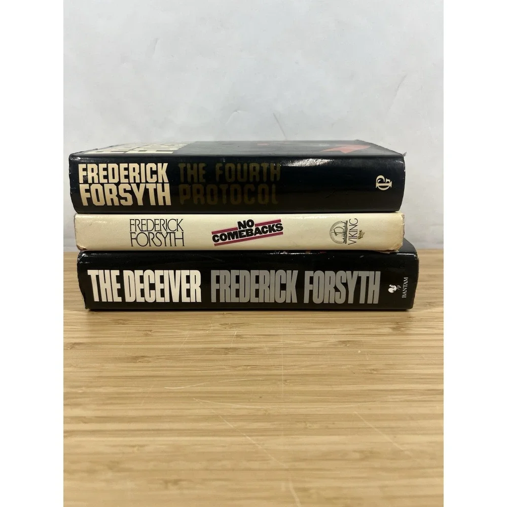 Frederick Forsyth Thriller Hardcover Books Lot‎ 3 w/ Dust Jackets
